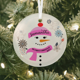 Premier ornement de Noël de bébé, personnalisé