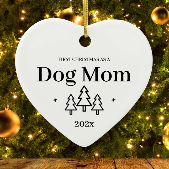 Premier ornement de Noël de maman de chien (Dog Mom First Christmas Ornament
)