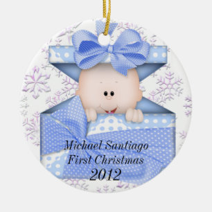 Premier ornement de Noël du bébé