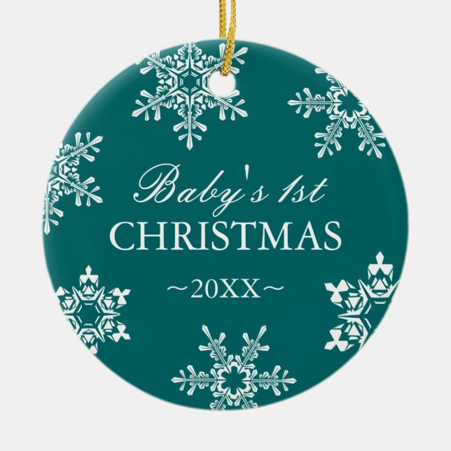 Premier ornement de Noël du bébé (Devant)