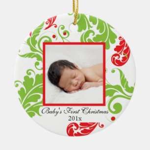 Premier ornement de Noël du bébé