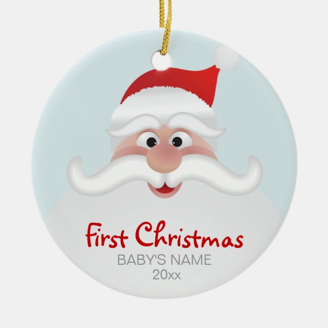 Premier ornement de Noël du bébé (Devant)