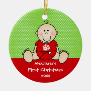 Premier ornement de Noël du bébé mignon de bébé