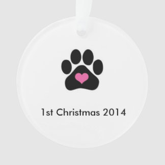 Premier ornement de Noël du chien