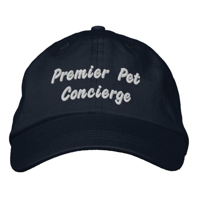 Premier Pet Concierge Pet Business Bestickte Baseballkappe (Vorderseite)