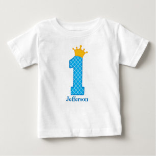 Premier prince Tshirt Personalized d'anniversaire