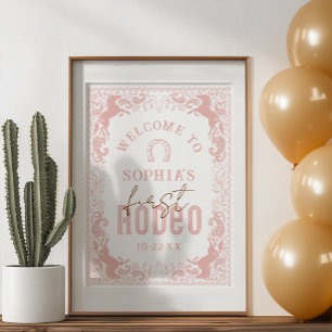 Premier Rodéo Anniversaire Affiche de bienvenue de