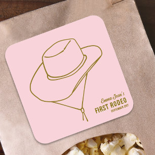 Premier Rodéo Chapeau de Cowgirl Rose Autocollant