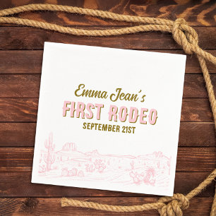 Premier Rodéo Désert Rose Serviette en Papier pour