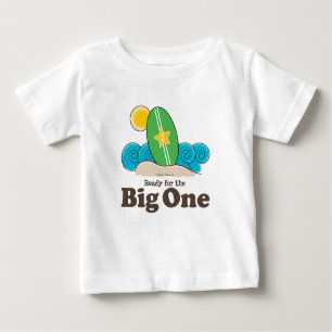 Premier T-shirt de bébé de surf de planche de surf