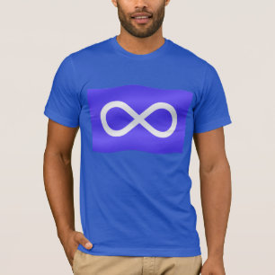 Premier T-shirts de drapeau de Metis de chemise de