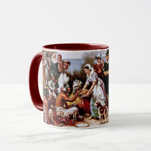Premier Thanksgiving 1621. Beaux-Arts - Mugs cadea