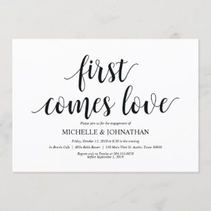 Premier vient l'amour, invitations de la partie En