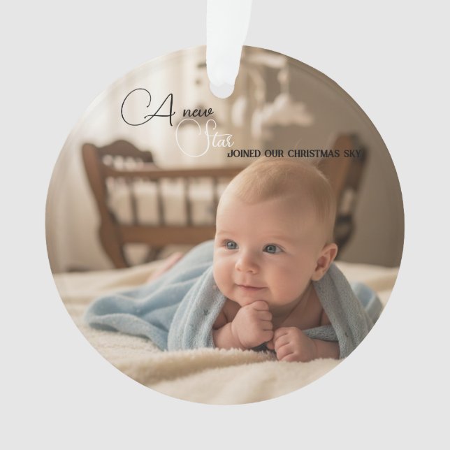 Premier vœu de Noël de bébé (devant)