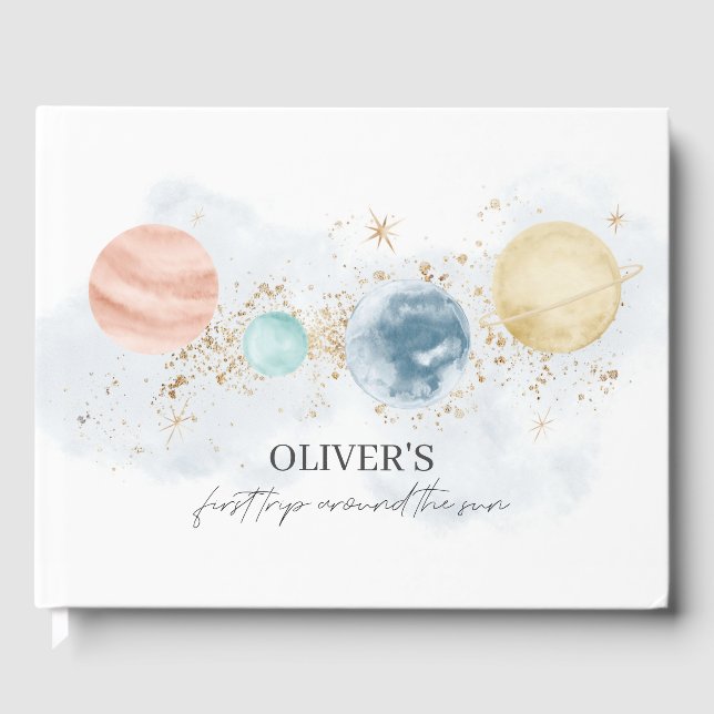 Premier Voyage Autour Du Soleil Anniversaire Livre (Recto)