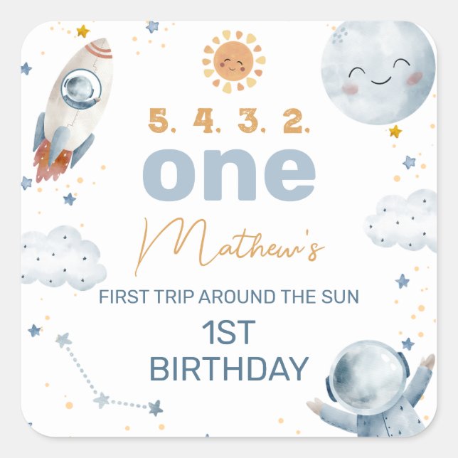 Premier voyage autour du Sticker Soleil 1er Annive (Devant)