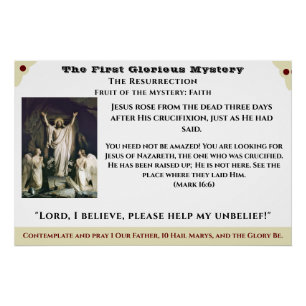 Première affiche glorieuse sur le mystère