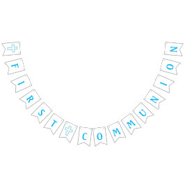 Première bannière de communion de croix bleue