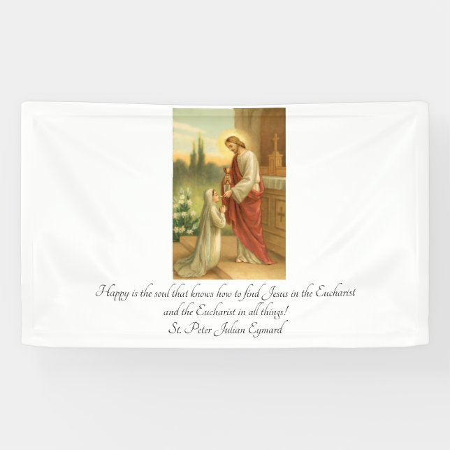 Première bannière de communion : Eucharistie dans (Horizontal)