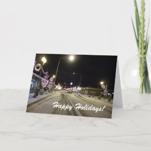 Première carte de Noël de neige