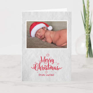 Première carte de Noël du bébé