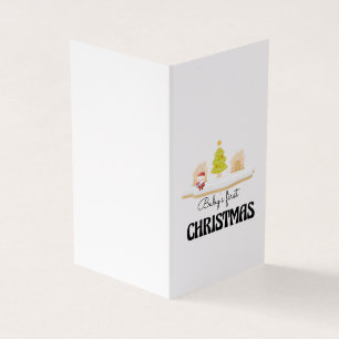 Première carte de Noël du bébé