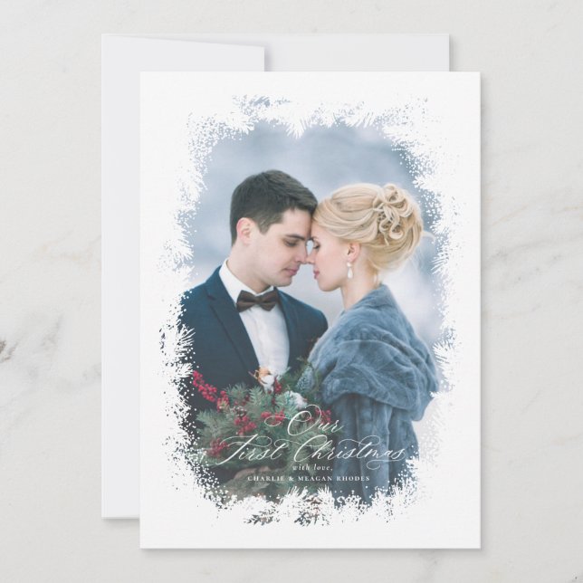 Première carte de Noël nouvellement créée Notre pr (Devant)
