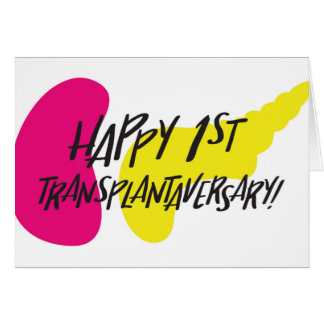 Première carte heureuse de SPK Transplantaversary