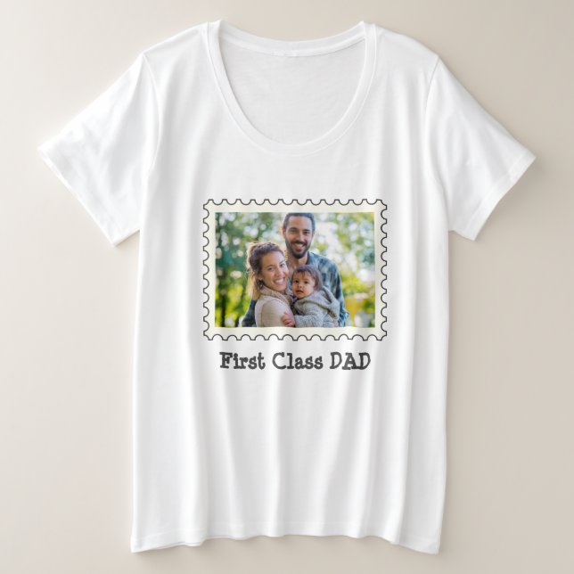 PREMIÈRE CLASSE DAD Best Papa photo horizontale pe (Design devant)