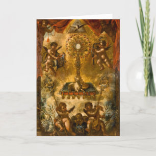 Première communion Allégorie de la carte eucharist