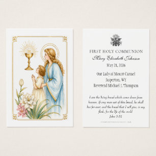 Première communion Dévotion eucharistique