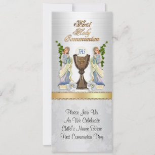 Première communion invitation Personnalisable