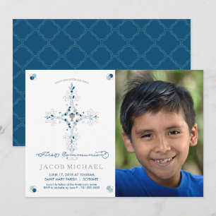 Première Communion Photo Invitation Invitation du 
