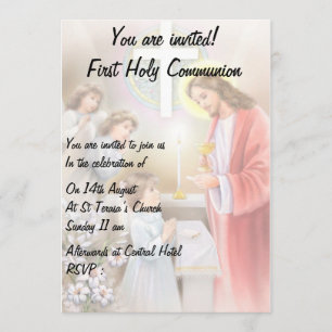 Première Communion sainte, invitation de confirmat
