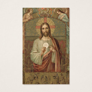PREMIÈRE COMMUNION SAINTE JÉSUS ANGES CARTE SAINTE