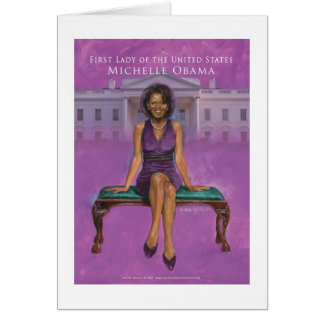PREMIÈRE DAME CARTE POSTALE DE MICHELLE OBAMA
