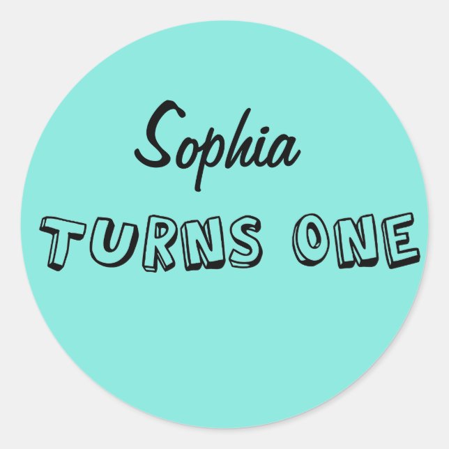 Première fête d'anniversaire et Sticker préféré (Devant)