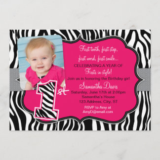 Première invitation d'anniversaire d'impression