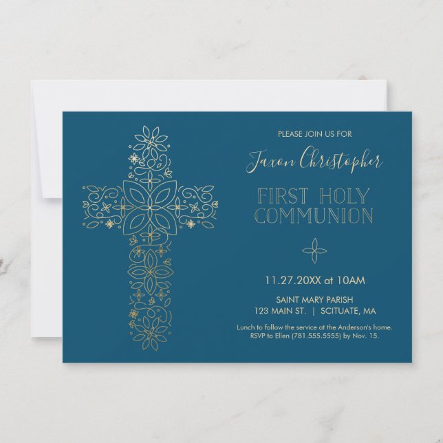 Première Invitation de la Communion, Invitation de (Devant)