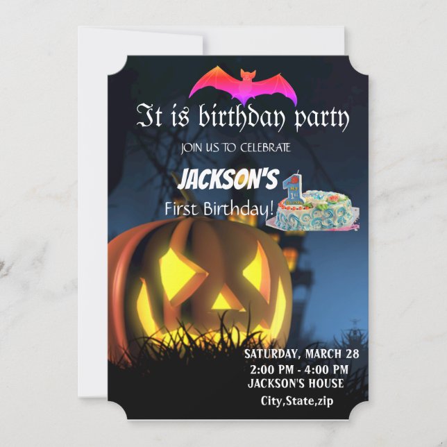 PREMIÈRE INVITATION DE NAISSANCE (Devant)