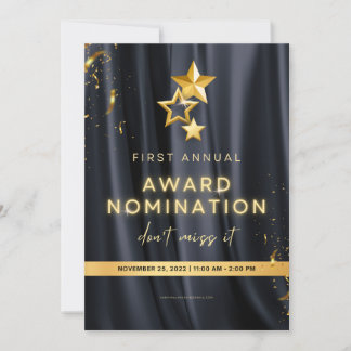 Première invitation de remise de prix annuelle mod