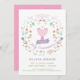 Première invitation de sainte communion,