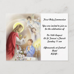 Première invitation de sainte communion pour des