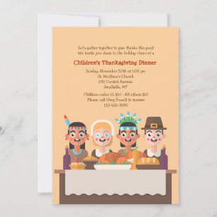 Première invitation de Thanksgiving
