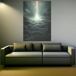 Première lumière de l'univers | AI Art Poster
