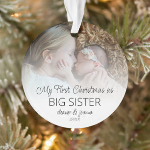 Première Noël Grosse Soeur Noms Photo Overlay