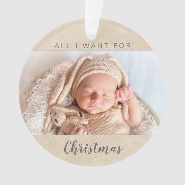 Première photo de famille de Noël du bébé (devant)