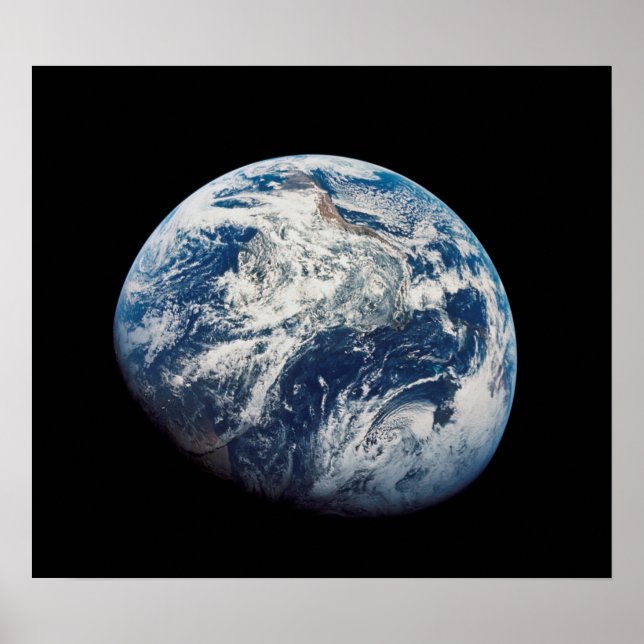Première photo de la Terre prise par l'Homme Poster (Vorne)