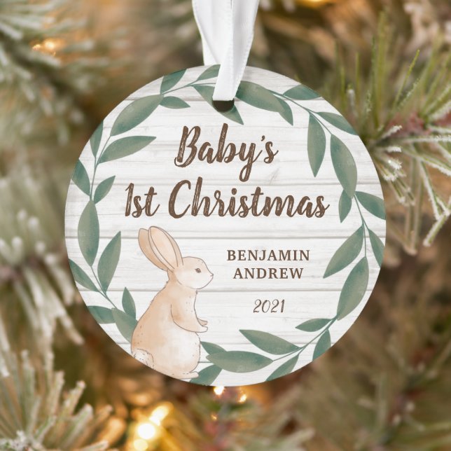 Première photo de Noël de Bunny Bunny de la verdur (Arbre)