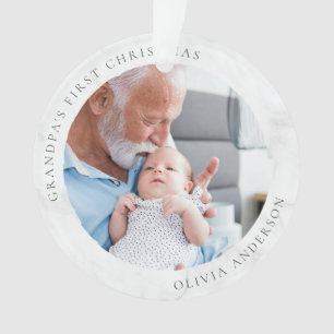 Première photo de Noël de grand-père